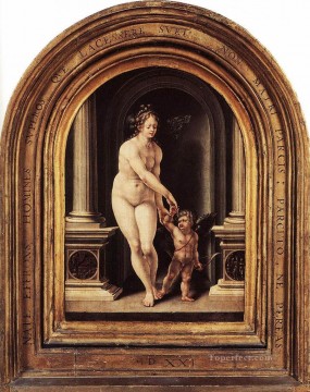 ヴィーナスとキューピッド ジャン・マブセ Oil Paintings